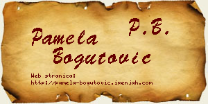 Pamela Bogutović vizit kartica